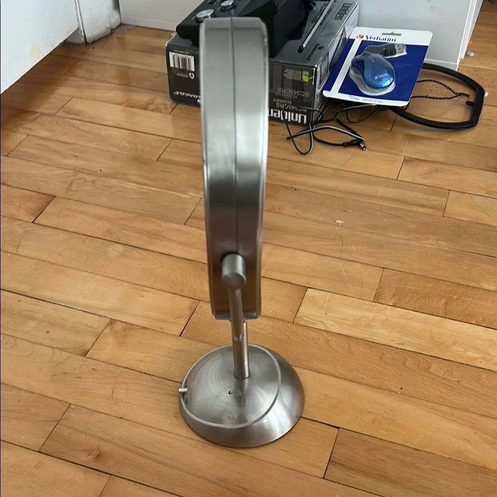 Target Silver Vanity Mirror with Swivel Design